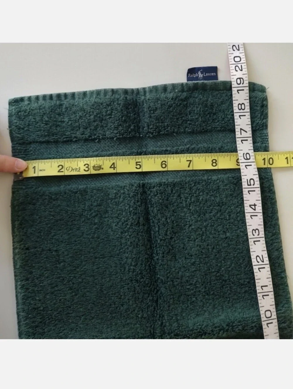 Ralph Lauren Home Vintage Polo Pony Green Hand Towels Set Of 3 Cotton USA Y2K